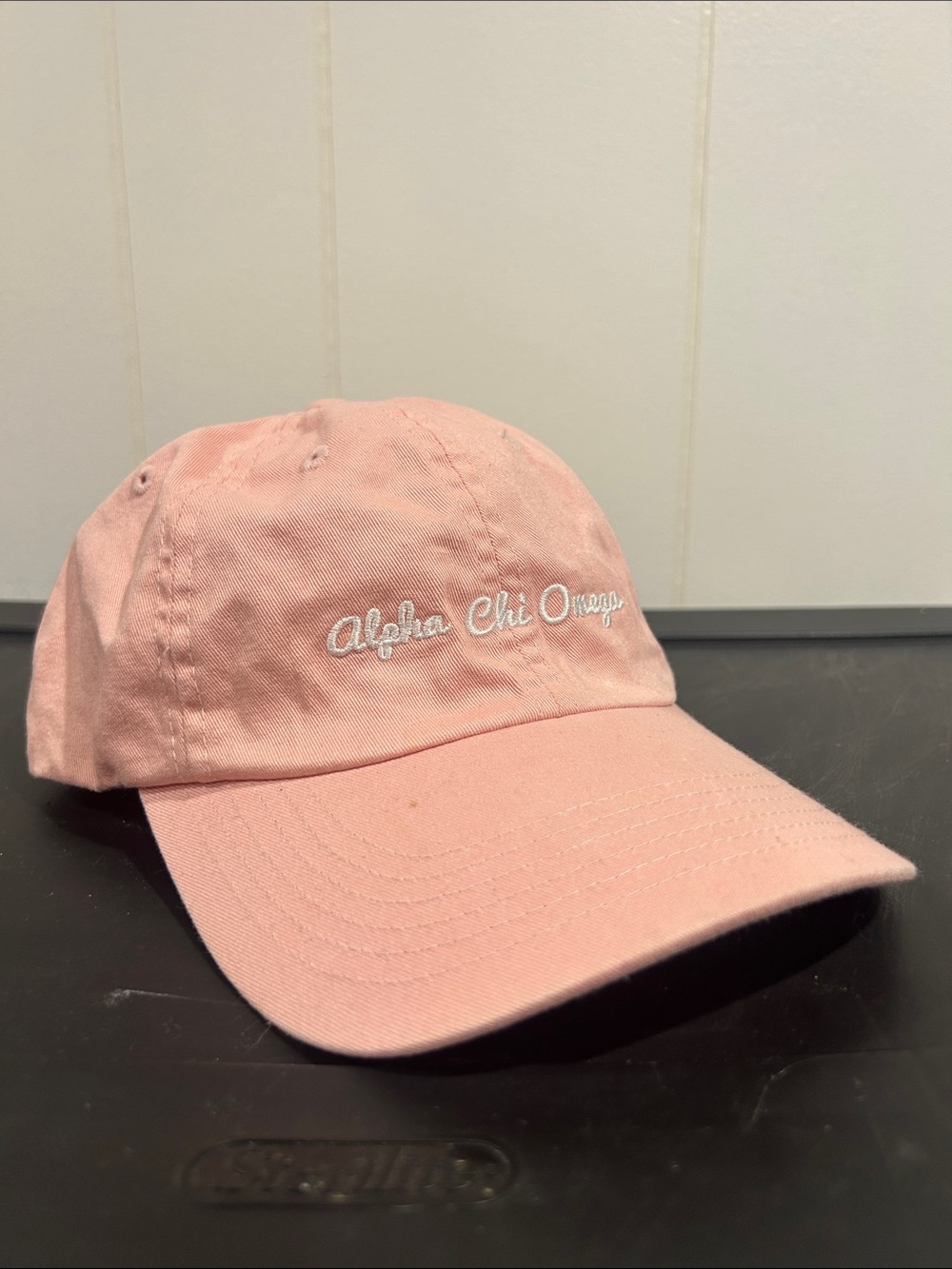 Port Authority Pink Script Logo Baseball Cap
